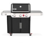 Weber Genesis E-335 Gas Barbecue in Black with Sear Zone and Side Burner
