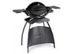 Weber Q1200 Portable Gas Barbecue in Black with Stand and 2.6 kW Burner