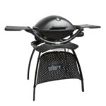 Weber Q2200 Gas Barbecue in Black with Stand and 3.5 kW Stainless Steel Burner