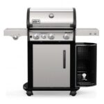 Weber Spirit Premium SP-335 GBS Gas BBQ with Sear Station and Side Burner - Stainless Steel