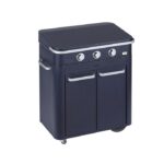 Combo Enosign 80 Gas Plancha with Trolley - Navy Blue