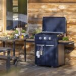 Combo Enosign 80 Gas Plancha with Trolley - Navy Blue - Image 7