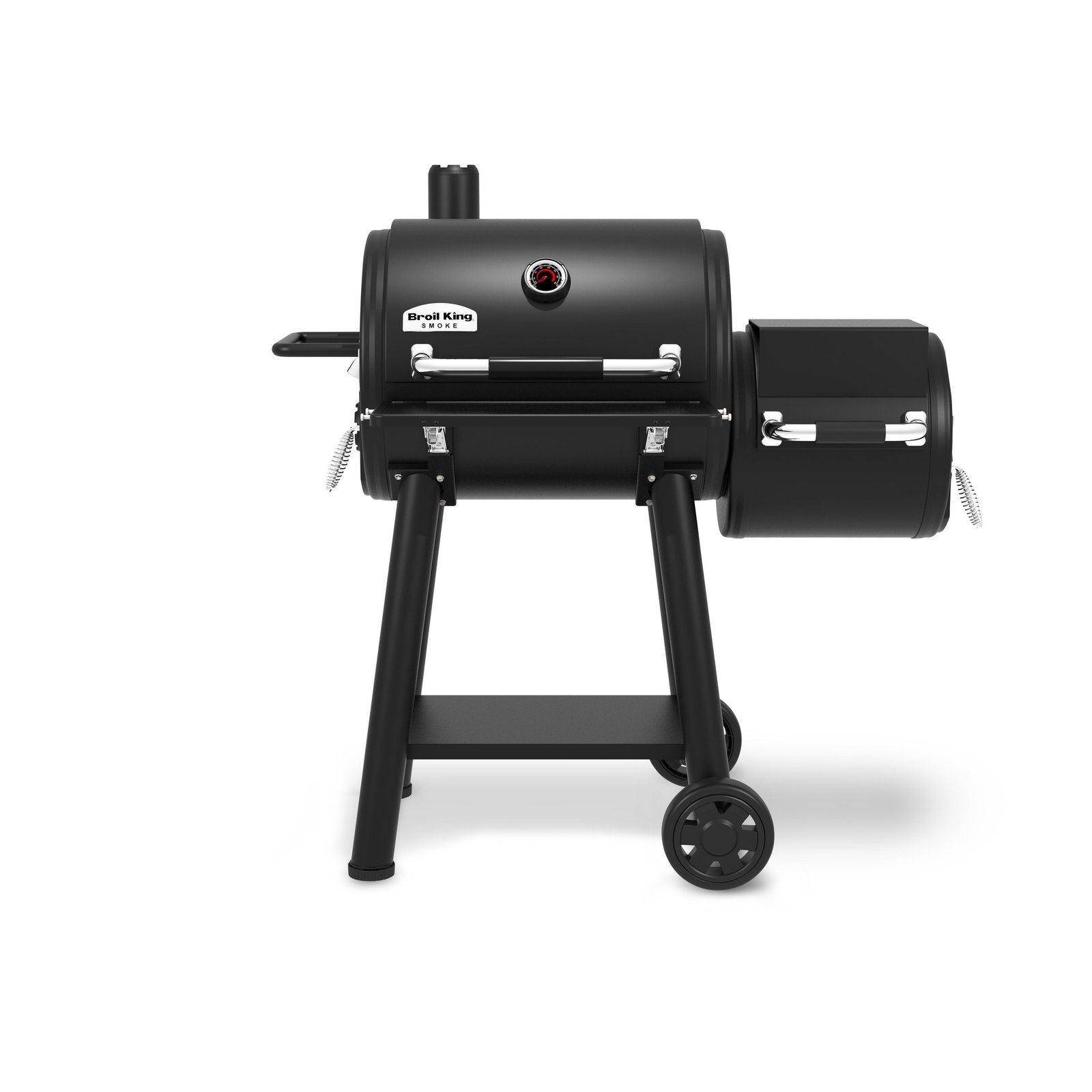 Broil_King_Regal_Offset_400.jpg Broil King Smoke Offset 500 Charcoal Offset Smoker BBQ in Dragon Black - Image 1