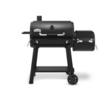 Broil King Regal Offset 500 Charcoal Smoker with Cast Iron Grids and Side Firebox