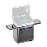 Eno Enosign 80 Stainless Steel Trolley for Plancha with Work Surface and Gas Bottle Storage