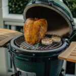 Big Green Egg MiniMax Ceramic Kamado Charcoal BBQ with Feet and Carrier - Image 2