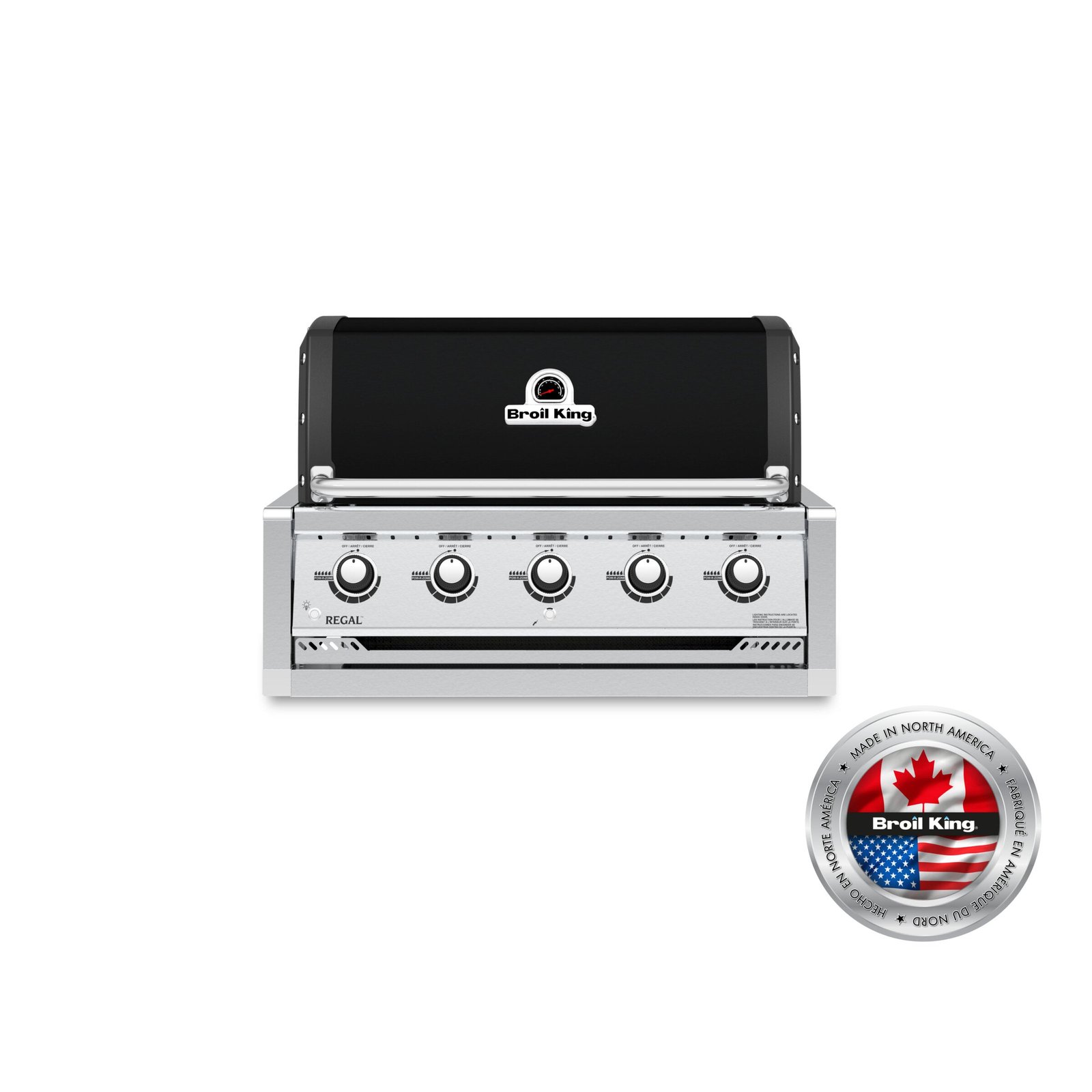 Regal520BI.jpg Broil King Regal 520 Built-In Gas BBQ with 5 Dual-Tube Burners and Cast Iron Grids - Image 1