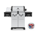 Broil King Regal S490 Pro IR Stainless Steel Gas BBQ with Infrared Side Burner and Rotisserie