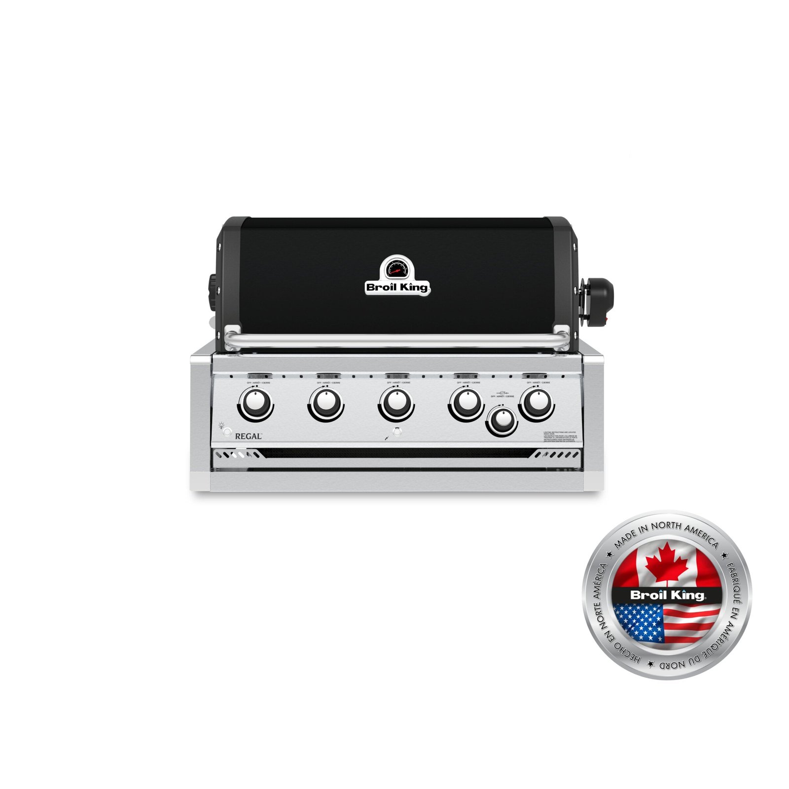 RegalS570BI.jpg Broil King Regal 570 Built-In Gas BBQ with 5 Dual-Tube Burners and Side Burner - Image 1