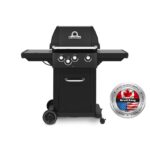 Broil King Royal 340 Shadow Gas BBQ with Side Burner and Cast Iron Grids
