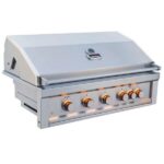 Sunstone Ruby 5-Burner Gas Grill With Infrared and Electric Rotisserie 304 Stainless Steel