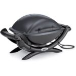 Weber Q1400 Electric Barbecue 2.2 kW with Cast Aluminium Body, Dark Grey