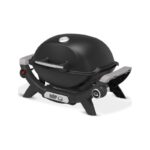 Weber Q 1100N Portable Gas Barbecue, 2.49 kW Burner, Cast Iron Grates, Black