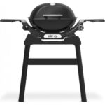 Weber Q 1200N Gas Barbecue with Stand, 2.49 kW Burner, Cast Iron Grates, Black - Image 2