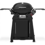 Weber Q 2800N+ Gas Barbecue with Permanent Cart and Cast Iron Grates - Black