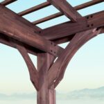 Backyard Discovery Somerville 14 ft x 10 ft Cedar Pergola with PowerPort, Dark Walnut - Image 5