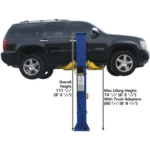 Atlas 9KBPX Baseplate Two-Post Car Lift, 9,000 lb Capacity, Low-Ceiling - Image 5