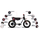 Super73 Oracle Red Bull Racing Z Adventure Series Electric Bike 600W 20 MPH Midnight Blue - Image 3