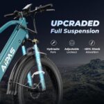 LEONX Aipas M2 Electric Mountain Bike 1500W 30 MPH 26in Fat Tyres 7-Speed - Image 5