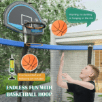 Giantex Outdoor Trampoline with Enclosure and Ladder in 8 ft, 10 ft & 12 ft, ASTM Approved - Image 5