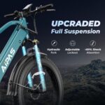 LEONX Aipas M2 Xterrain All-Terrain Electric Bike, 1500W Motor, 26" Fat Tyres, Matte Black - Image 4