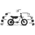 SUPER73-Z Adventure Series Core Electric Bike with 480Wh Battery and Front Suspension - Image 7