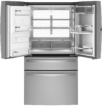 GE Profile 27.9 cu ft Smart French Door Refrigerator, Fingerprint-Resistant Stainless Steel - Image 2