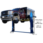 Atlas BP12000X 12,000 lb Baseplate Two-Post Car Lift for Low-Ceiling Garages