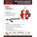 15 Ton Portable Air-Powered Hydraulic Bottle Jack with 8 ft Air Hose - Image 3