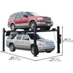 Atlas PRO9000 Extra Tall Wide Long Portable 4-Post Car Lift 9,000 lb - Image 4