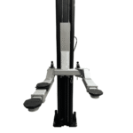 Asymmetric 2-Post Clear-Floor Car Lift 9,000 lb Heavy-Duty in Black - Image 5
