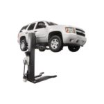 Atlas PSP-6000 Portable Single-Post Car Lift, 6,000 lb Capacity with Drive-Over Ramps
