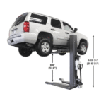 Atlas PSP-6000 Portable Single-Post Car Lift, 6,000 lb Capacity with Drive-Over Ramps - Image 4