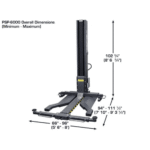 Atlas PSP-6000 Portable Single-Post Car Lift, 6,000 lb Capacity with Drive-Over Ramps - Image 8