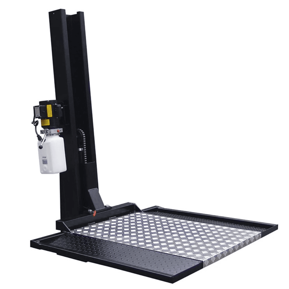 hw-188-image-1.png Auto Lift SC-2K Single Column Turf Lift, 2,000 lb Capacity, Black - Image 1