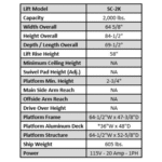 Auto Lift SC-2K Single Column Turf Lift, 2,000 lb Capacity, Black - Image 5