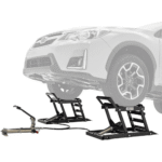 Black Widow Hydraulic Underbody Access Car Lift with Drive-On Ramp, 3,000 lb Capacity per Pair