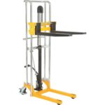 Global Industrial 988935 Manual Lift Stacker, 880 lb Capacity Alloy Steel