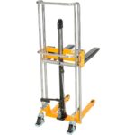 Global Industrial 988935 Manual Lift Stacker, 880 lb Capacity Alloy Steel - Image 3