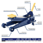 Hein-Werner 3-Tonne Heavy-Duty Service Jack, Cast Iron Pump Base, Made in USA - Image 5