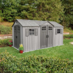 Lifetime 15 ft x 8 ft Side-Entry Steel-Reinforced Garden Storage Shed with Skylights - Image 4