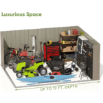 Patiowell 10 ft x 12 ft Outdoor Metal Storage Shed with Sloped Roof and Vents, 119 sq ft - Image 8