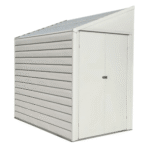 Arrow Yardsaver 4 ft x 7 ft Galvanised Steel Lean-To Storage Shed in Eggshell