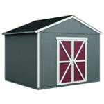 Astoria 12 ft x 12 ft Outdoor Wood Storage Shed Kit with Pre-Hung Double Doors