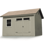 Beachwood 10 ft x 12 ft Outdoor Wood Storage Shed Kit with Double Doors