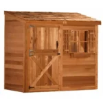 Cedarshed Bayside 8 x 4 ft Western Red Cedar Lean-To Storage Shed