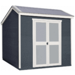 Gardena 8 x 6 ft Outdoor Wood Utility Shed with Saltbox Roof and DIY Assembly Kit
