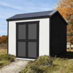 Gardena 8 x 6 ft Outdoor Wood Utility Shed with Saltbox Roof and DIY Assembly Kit - Image 2