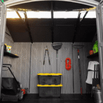 Lifetime 10 ft x 8 ft Outdoor Storage Shed with Adjustable Shelving, Grey - Image 9