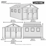 Lifetime 11 ft x 21 ft Storage Garage Kit with 9 ft Wide Doors (60237) - Image 4